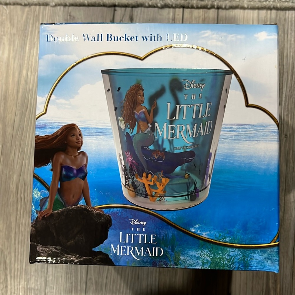 LITTLE MERMAID DOUBLE WALL BUCKET WITH LED
